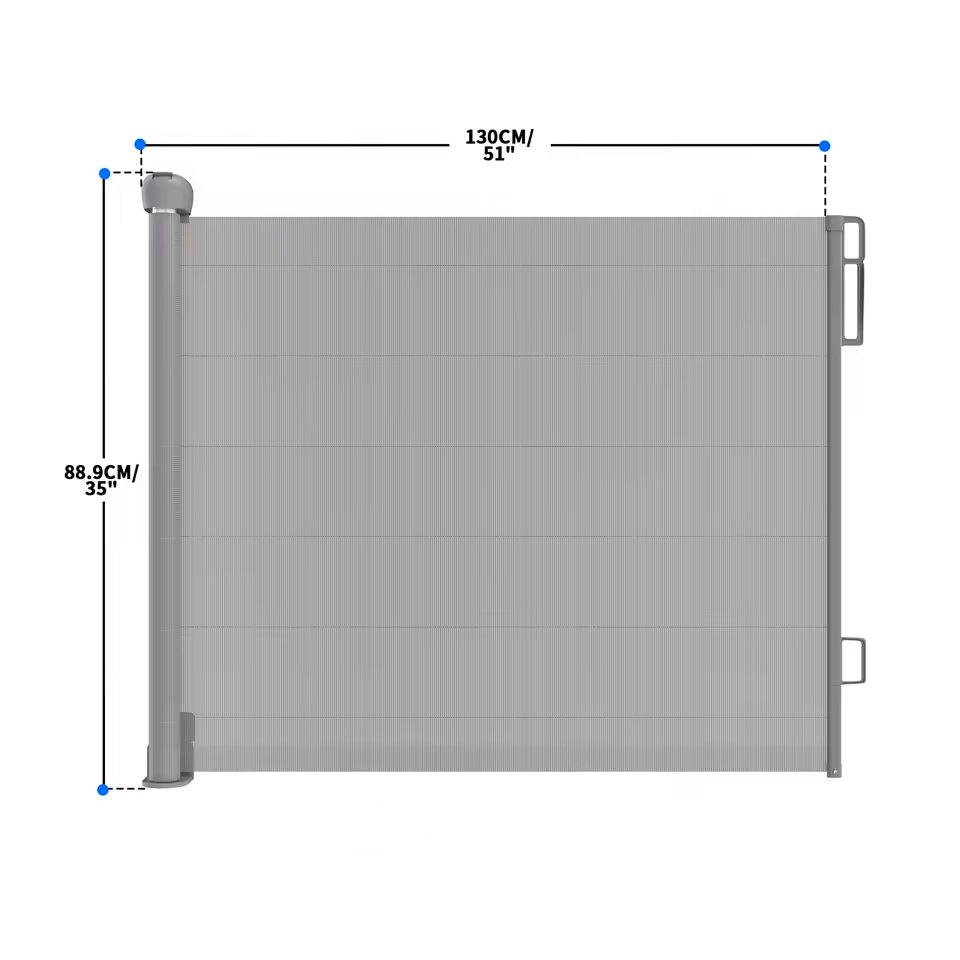 Calmi Retractable Baby Safety Gate - Grey